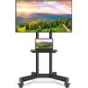 Rfiver Supporto TV mobile, regolabile in altezza, per schermi da 32 a 80 pollici, con capacità massima di 50 kg e compatibile con standard VESA 600x400 mm