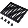 Merkloos Ripiano per rack - 10 pollici - 0,5U - Portata 25 kg - Nero