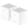 Merkloos Sistema router mesh wifi - AX3000 - 2 pezzi - Copertura 160 m² - Wi-Fi 6 - Porta 2.5G WAN/LAN