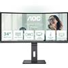 AOC CU34P3CV Monitor PC 86,4 cm (34") 3440 x 1440 Pixel UltraWide Quad HD LED Nero - CU34P3CV