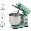 Bestron Robot da cucina Super Silent (65db) 4-1 robot da cucina con motore DC, ciotola da 6 litri, con gancio per impastare, frusta e mazza per impasto, 6 livelli di velocità + funzione impulsi,