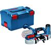 Bosch Professional Sega a nastro a batteria GCB 18V-63 Bosch Professional 18V System (incl. 2 lame, senza batteria e caricabatteria, in L-BOXX 238)
