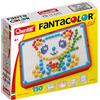 Quercetti Fantacolor Tab, Gioco Chiodini per Bambini con 150 Chiodini Colorati e Schede Illustrate, 4 Anni, Giochi Educativi e Creativi, Mosaico, Made in Italy