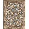 INOVADAY Tappeto Lavabile 60x90 cm Marrone Tappeto da Corridoio | Camera da Letto, Ingresso, Soggiorno, Sala da Pranzo, Pelo Corto, Antiscivolo, Stampa Floreale, Morbido, Facile da Pulire