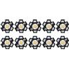 Yuecoom LED Chip Light Bead, 10 pezzi LED ultra luminosi 3V perline luminose fai da te per lampada da tavolo torcia da incasso a soffitto(3W-Luce calda)