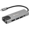Sandberg 336-99 replicatore di porte e docking station per laptop cablato usb 3.2 gen 1 (3.1 gen 1) type-c argento