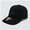 Oakley Cappellino Oakley 6 Panel Stretch Metallic Hat Blackout