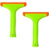 Yitobici Tergivetro in silicone, 2 pezzi, tergivetro, tergivetro piccolo per doccia, tergivetro, tergivetro in silicone per finestrini auto, specchi, vetri, cucine, bagni (verde)