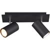 Trio Leuchten Lampada da soffitto, Nero Opaco