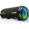 W-King Altoparlante Bluetooth W-KING, jukebox impermeabile IP67, portatile per esterni, suono 40W 360°, bassi profondi, app EQ, V5.3, luci, DSP, TF, AUX