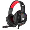 IMYB con microfono per Pc, Xbox One Series X/s, Ps4, Ps5, Switch, cuffie Stereo Surround Noise Cancelling con microfono Luce RGB per Mac, Laptop, Nintendo
