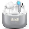 Ordtop Cuffie Bluetooth In Ear, 50 ore di autonomia, 3D Hi-Fi Stereo, bassi profondi, Bluetooth 5.4, 4 ENC Noise Cancelling Mic, USB-C, IPX7 Waterproof