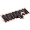 seenda Tastiera senza fili con mouse, set di mouse con tastiera ultrasottile ricaricabile, tastiera ergonomica senza fili con copertura antipolvere in silicone per PC/Laptop/Smart TV ecc