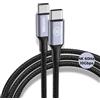 Wicked Chili 1x 100W cavo di ricarica USB-C a USB C 1m cavo per iPhone 17 16 Samsung Galaxy S24 S23 S22 MacBook Pro Air iPad Switch (10 GBps Video DP Alt)