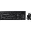 Cherry Set tastiera e mouse wireless, layout tedesco (QWERTZ), connessione wireless a 2,4 GHz, tasti silenziosi, mouse ergonomico per destrimani, mouse ergonomico a 6 tasti