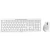 Cherry Set tastiera e mouse wireless, layout tedesco (QWERTZ), connessione wireless a 2,4 GHz, tasti silenziosi, mouse ergonomico per destrimani, mouse ergonomico a 6 tasti