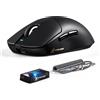 ATTACK SHARK Mouse da gioco wireless serie X8, ultraleggero 55-65 g, sensore PixArt PAW3395/3950, BT/2,4 G/USB, fino a 42.000 DPI, cavo LED, 100 milioni di clic, per PC/Mac/Xbox