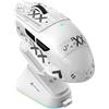 ATTACK SHARK Mouse con stazione di ricarica magnetica, sensore gaming PixArt PAW3311, 25.000 DPI, batteria da 500 mAh, Bluetooth/wireless/cablato, ergonomico
