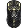 ATTACK SHARK Mouse da gioco wireless ultraleggero M2 41 g in fibra di carbonio, sensore PixArt PAW3395PRO, 40000 DPI, 100 milioni di clic, 2,4G/BT/USB-C, per PC/Xbox/PS/Mac