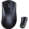 ATTACK SHARK Mouse da gioco wireless ATTACK SHARK V8 8000 Hz, PAW3950MAX, 42000 DPI, 59 g, Nordic 54L15, tripla modalità BT/2,4 G/cablato, rivestimento PC Ice Mouse ergonomico FPS MouseProX