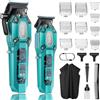 VGR Tagliacapelli per uomo, set da barbiere senza fili, set tagliacapelli con 10 pettini a clip, tagliacapelli professionale ricaricabile tramite USB con display LED