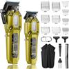 VGR Tagliacapelli per uomo, set da barbiere senza fili, set tagliacapelli con 10 pettini a clip, tagliacapelli professionale ricaricabile tramite USB con display LED