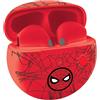 Lexibook Cuffie Bluetooth wireless Spider-Man per bambini con microfono, comandi touch, limitatore di volume a 85 dB, leggere, custodia di ricarica, lunga durata della batteria