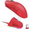 LexonElec x Attack Shark X11 Mouse da gioco wireless, stazione di ricarica RGB, PixArt PAW3311, 22.000 DPI, tripla modalità cablato/2,4G/BT, ultraleggero 59 g