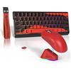 ATTACK SHARK Set da gioco wireless X60HE Tastiera e mouse X11, interruttore Hall Effect, 22.000 DPI, tripla modalità BT/2.4G/USB-C, ultraleggero, Rapid Trigger, RGB, polling 8K