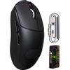 ATTACK SHARK Mouse da gioco wireless ultraleggero X8PRO 55 g, 40K DPI, polling 8K, tripla modalità 2,4G/BT/cavo, rivestimento nano-ghiaccio, impugnatura antiscivolo, mani medie/grandi