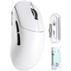 ATTACK SHARK X8PRO Mouse da gioco wireless ultraleggero da 55 g, sensore PixArt da 40.000 DPI, polling 8K, tripla modalità 2,4G/BT/cavo, rivestimento Nano-Ice, batteria da 500 mAh