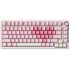 YUNZII Tastiera meccanica, tastiera da gioco 75% sigillata Hot Swap personalizzata con pulsante, interruttori RGB pre-lubrificati, tastiera tripla modalità (rosa, interruttore Cocoa Cream V2
