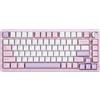 YUNZII Tastiera meccanica, tastiera da gioco QWERTY al 75% Tastiera Hot Swap con pulsante, interruttori RGB pre-lubrificati, BT/Type-C/2.4G Creamy Keyboard