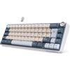 RK ROYAL KLUDGE Tastiera meccanica da gaming al 60% senza fili Bluetooth/2,4G/USB-C, interruttori Gasket Hot-Swap Creamy, tasti RGB PBT, programmabile QMK/VIA