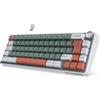 RK ROYAL KLUDGE Tastiera meccanica da gaming al 60% senza fili Bluetooth/2,4G/USB-C, interruttori Gasket Hot-Swap Creamy, tasti RGB PBT, programmabile QMK/VIA