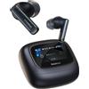 Baseus Cuffie intrauricolari Bluetooth Baseus Bowie M2s Ultra, nero, audio ad alta risoluzione 96 kHz/24 bit, ANC 52 dB, display Smart Touch, batteria 30 ore, Android e iOS