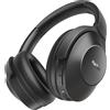 Earfun Cuffie over-ear con cancellazione del rumore, audio ad alta risoluzione, bassi profondi, batteria da 60 ore, Bluetooth 5.4, 4 microfoni, app EQ, multipoint, leggere