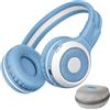 SIMOLIO Cuffie Bluetooth wireless per bambini con condivisione audio Auracast, microfono, pieghevoli, modalità di ascolto silenziosa, comode e robuste per la scuola e i viaggi