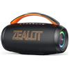 ZEALOT Altoparlante Bluetooth con luce, audio stereo, Bluetooth 5.3, impermeabile IPX6, USB/scheda micro SD/funzione AUX 60 W Bassi potenti Batteria a lunga durata