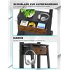 Sonstige Supporto mobile per TV con cassetto rivestito in tessuto, regolabile in altezza, per schermi da 32 a 75 pollici, con capacità massima di 100 kg, compatibile con standard VESA 600x400mm, colore nero