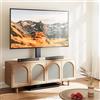 Rfiver Support da terra per televisore, regolabile in altezza e inclinabile, per televisori da 32-65 pollici, fino a 35 kg, standard VESA 400x400, colore nero
