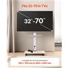 VEVOR Supporto mobile per televisori da 32-70 pollici, con capacità di carico fino a 40 kg, regolabile in altezza, inclinabile di ±25°, compatibile con standard VESA fino a 600x400 mm