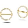NovaNavel Piercing capezzoli anello cristallino bianco in oro