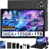 Dghrti Tablet Android 10 Pollici IPS HD Schermo 8000mAh [30GB RAM 128GB ROM] 1TB