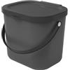 ROTHO - Pattumiera Albula Antracite 6 litri - h20,8x23,5x20 cm