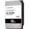 WD Ultrastar DC HC550 WUH721818ALE6L4 - Disco rigido - 18 TB - interno - 3,5" (8,9 cm) - 0F38459