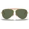 Ray-Ban Occhiali da Sole RB3138 001 Shooter Oro/Verde G-15 Unisex 58/09/135