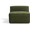 La Forma Poltrona Blok in velluto a coste spesso verde 90 cm FSC Mix Credit