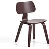 La Forma Sedia Gena in impiallacciatura di rovere con finitura