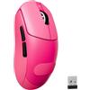 MAMBASNAKE Mouse da gioco senza fili da 55 g, sensore PixArt PAW3395PRO fino a 40000 DPI, BT/2,4 GHz/Cavo, 100 milioni di clic, batteria da 500 mAh, piedini in PTFE, per PC/Xbox/PS/Mac